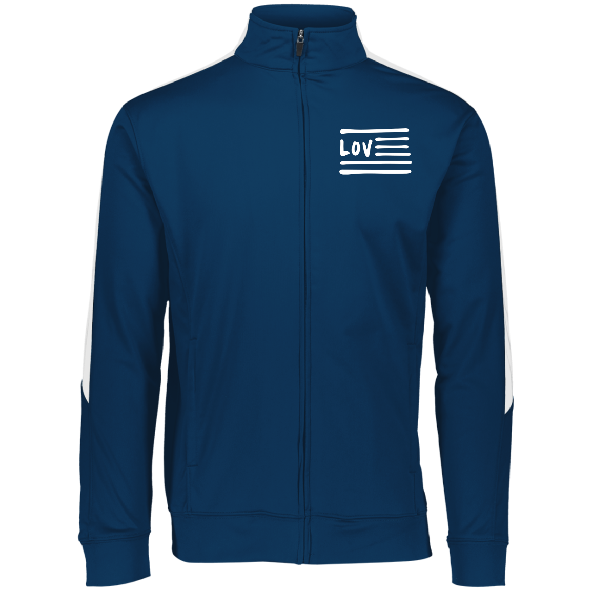 Love Nation Augusta Youth Performance Colorblock Full Zip