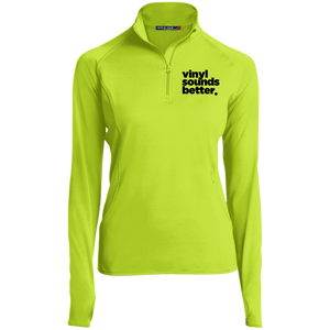 Vinyl Sounds Better Sport-Tek Women's 1/2 Zip Performance Pullover