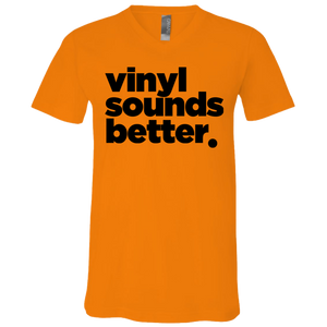 Vinyl Sounds Better Unisex Jersey SS V-Neck T-Shirt