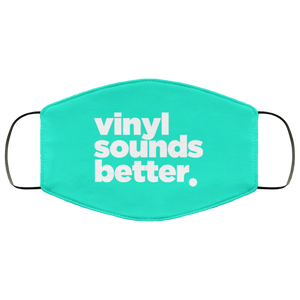 Vinyl Sounds Better Face Mask (Wht)