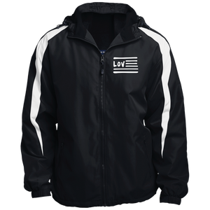 Love Nation Sport-Tek Fleece Lined Colorblocked Hooded Jacket