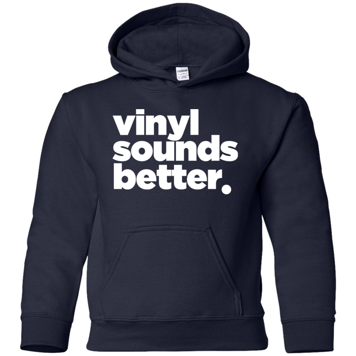 Vinyl Sounds Better Youth Pullover Hoodie