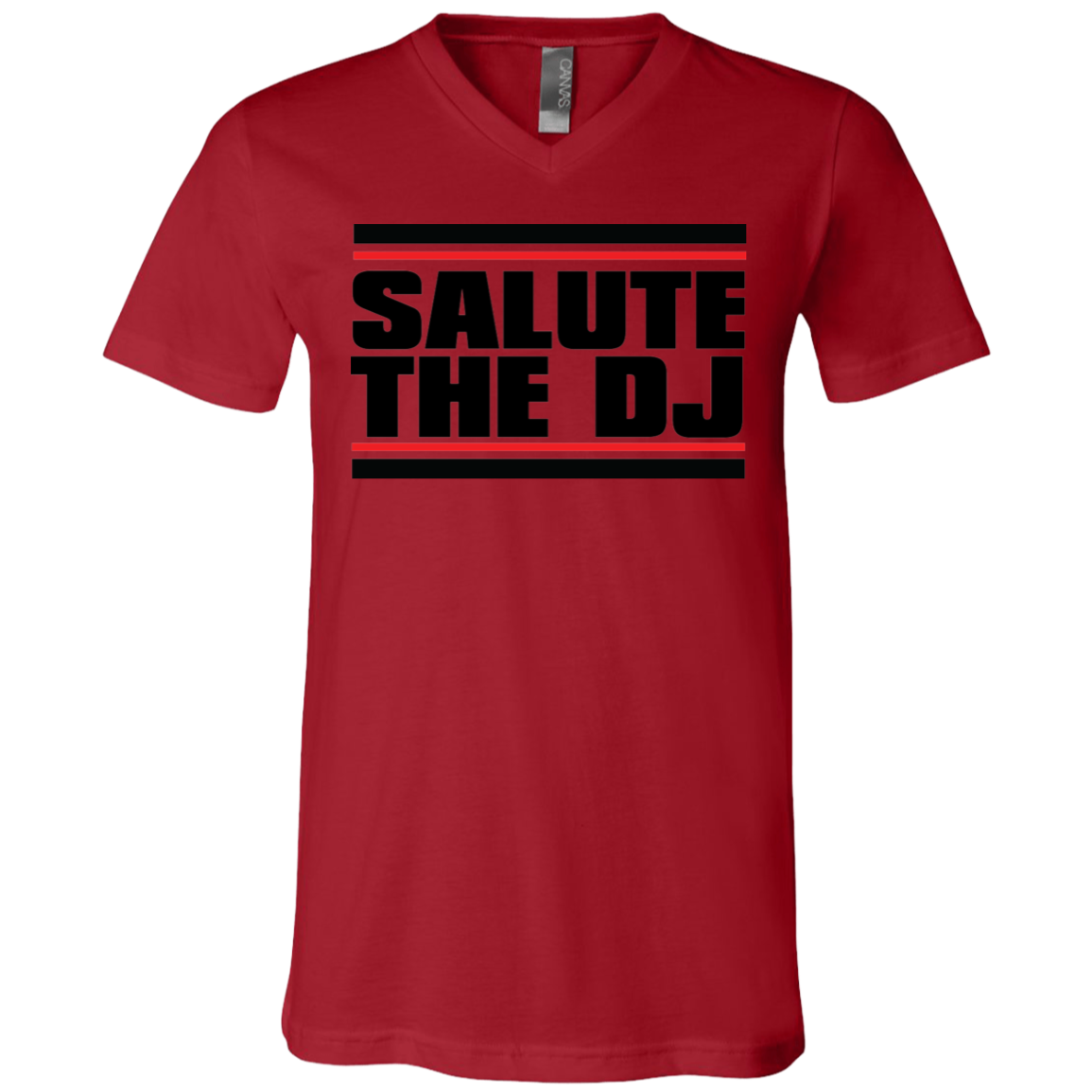 Salute The DJ Unisex Jersey SS V-Neck T-Shirt