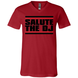 Salute The DJ Unisex Jersey SS V-Neck T-Shirt