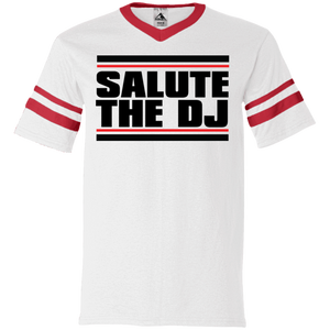 Salute The DJ V-Neck Sleeve Stripe Jersey