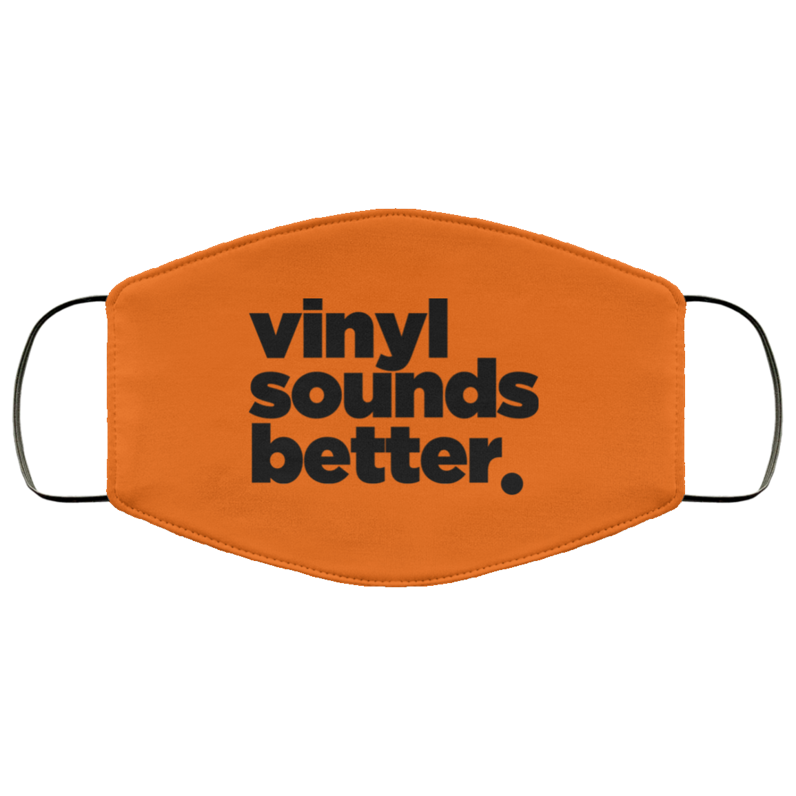 Vinyl Sounds Better Face Mask (Blk)