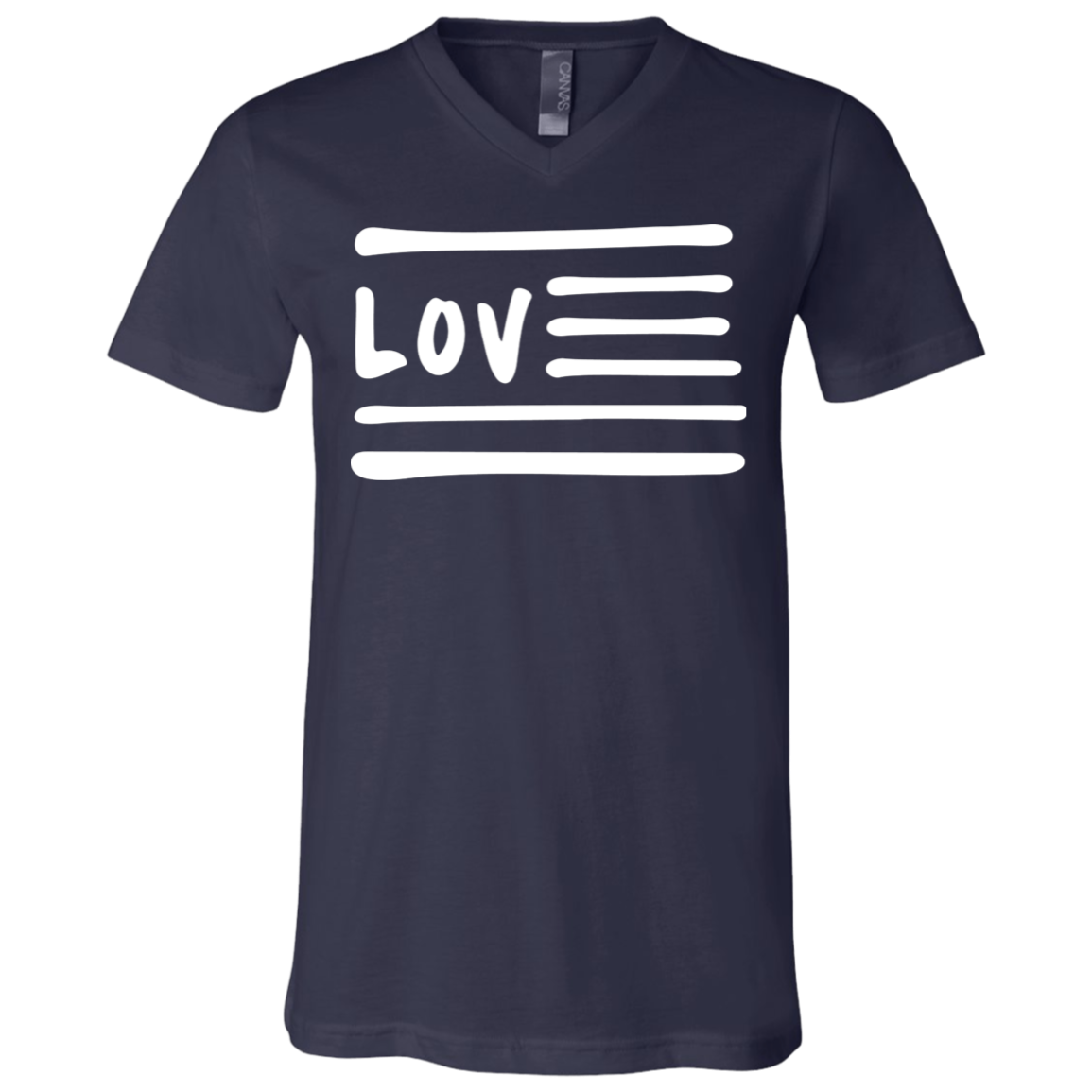 Love Nation Unisex Jersey SS V-Neck T-Shirt