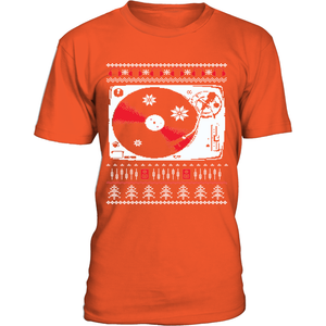 Ugly Christmas Sweater T-Shirt - Vinyl Clothing Co - DJ Apparel Clothing Disc Jockey Vinyl Gear