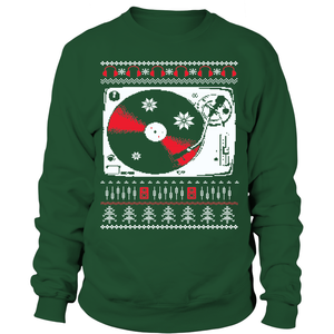 Ugly Christmas Sweatshirt - Vinyl Clothing Co - DJ Apparel Clothing Disc Jockey Vinyl Gear