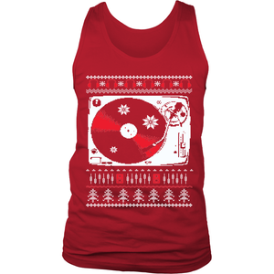 Ugly Christmas Sweater Tank Top - Vinyl Clothing Co - DJ Apparel Clothing Disc Jockey Vinyl Gear