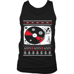 Ugly Christmas Sweater Tank Top - Vinyl Clothing Co - DJ Apparel Clothing Disc Jockey Vinyl Gear