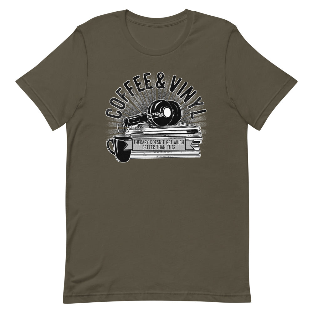 Coffee & Vinyl Short-Sleeve Unisex T-Shirt