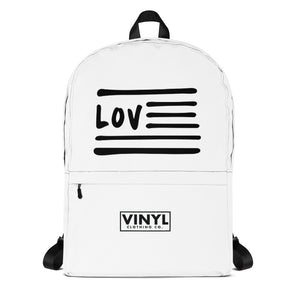Love Nation Backpack - Vinyl Clothing Co - DJ Apparel Clothing Disc Jockey Vinyl Gear