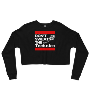 Don't Sweat The Technics Women's Crop Sweatshirt