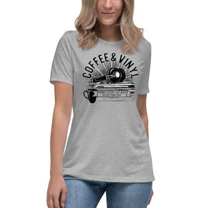 Coffee & Vinyl Women's Relaxed T-Shirt