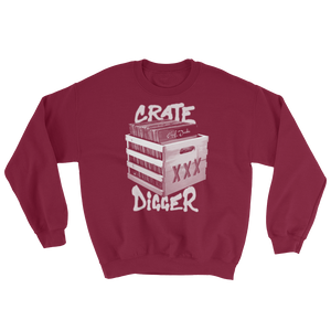 Crate Digger Sweatshirt - Vinyl Clothing Co - DJ Apparel Clothing Disc Jockey Vinyl Gear