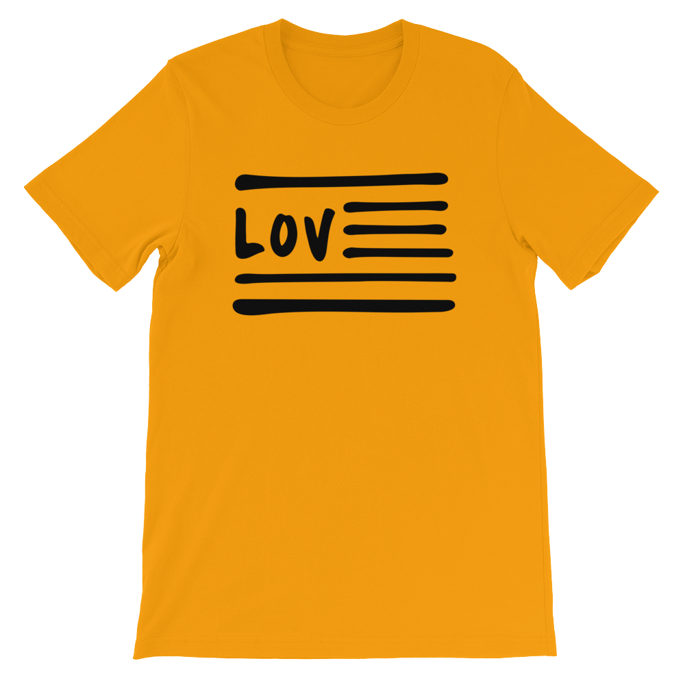 Love Nation Short-Sleeve Unisex T-Shirt (Blk Print) - Vinyl Clothing Co - DJ Apparel Clothing Disc Jockey Vinyl Gear