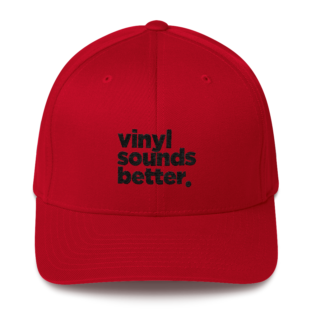 Vinyl Sounds Better Flexfit Twill Cap - Vinyl Clothing Co - DJ Apparel Clothing Disc Jockey Vinyl Gear
