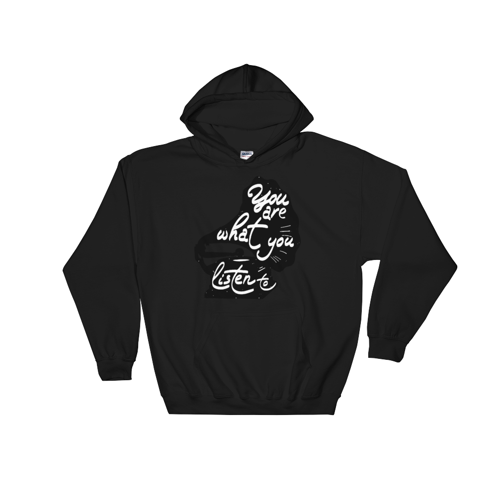 You Are What You Listen To Hoodie - Vinyl Clothing Co - DJ Apparel Clothing Disc Jockey Vinyl Gear