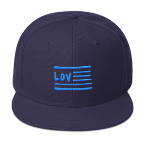 Love Nation Blue Flag Snapback Hat