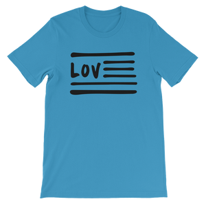 Love Nation Short-Sleeve Unisex T-Shirt (Blk Print) - Vinyl Clothing Co - DJ Apparel Clothing Disc Jockey Vinyl Gear