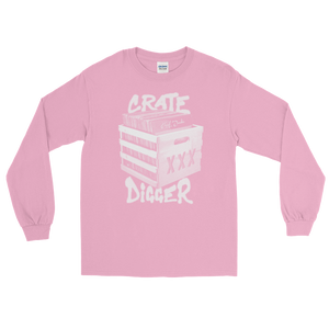 Crate Digger Long Sleeve T-Shirt - Vinyl Clothing Co - DJ Apparel Clothing Disc Jockey Vinyl Gear