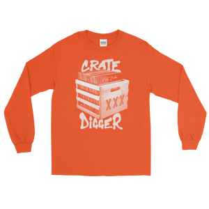 Crate Digger Long Sleeve T-Shirt - Vinyl Clothing Co - DJ Apparel Clothing Disc Jockey Vinyl Gear