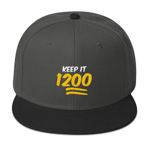 Keep It 1200 Yellow Logo Snapback Hat