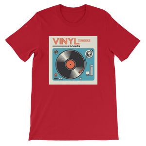 Vinyl Records Turntable Short-Sleeve Unisex T-Shirt
