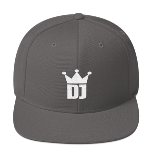 DJ Crown Snapback Hat - Vinyl Clothing Co - DJ Apparel Clothing Disc Jockey Vinyl Gear