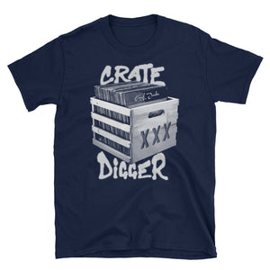 Crate Digger Short-Sleeve Unisex T-Shirt - Vinyl Clothing Co - DJ Apparel Clothing Disc Jockey Vinyl Gear