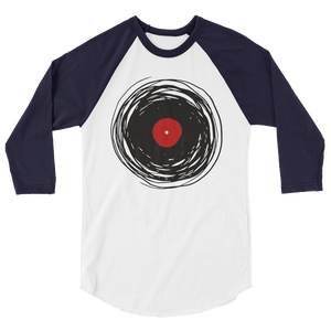 Spinning Vinyl 3/4 Sleeve Raglan Shirt