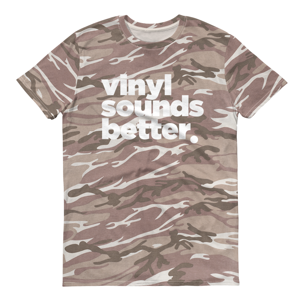 Vinyl Sounds Better Camouflage t-shirt - Vinyl Clothing Co - DJ Apparel Clothing Disc Jockey Vinyl Gear