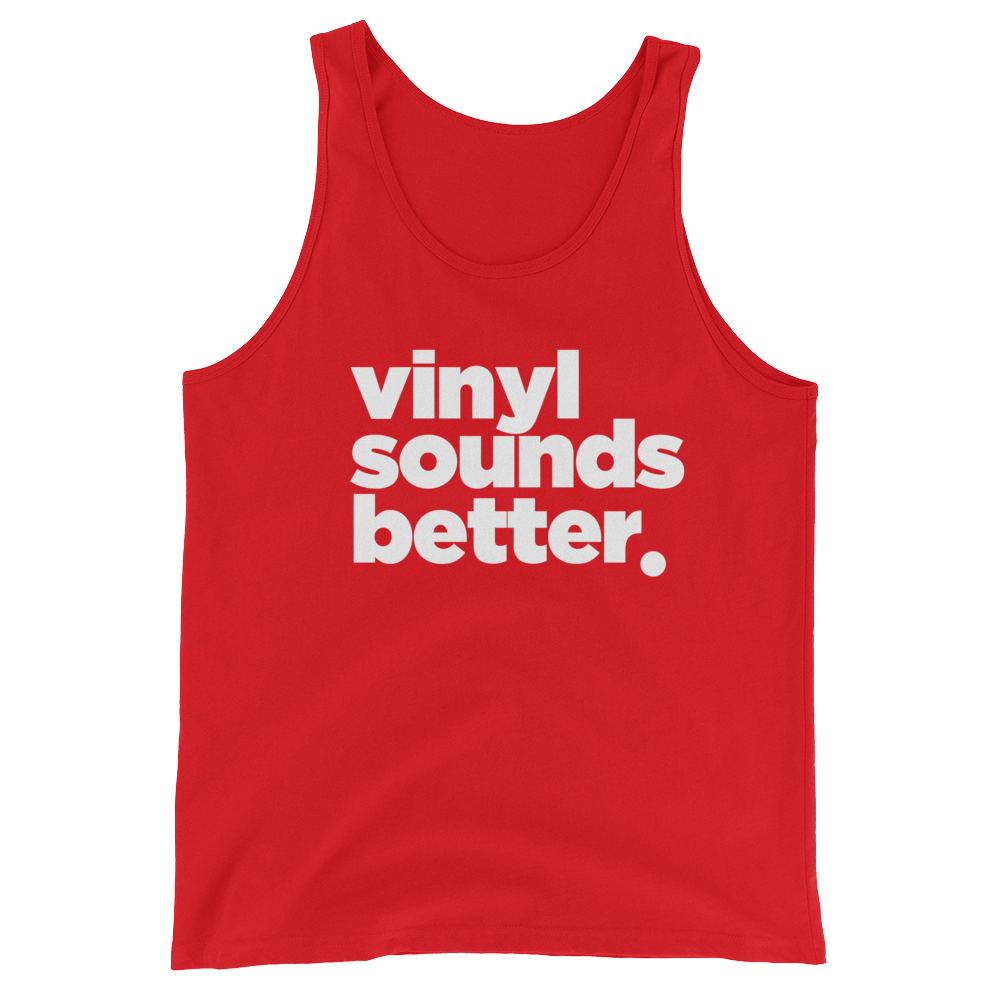 Vinyl Sounds Better Unisex  Tank Top - Vinyl Clothing Co - DJ Apparel Clothing Disc Jockey Vinyl Gear