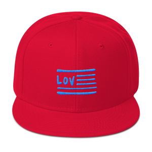 Love Nation Blue Flag Snapback Hat