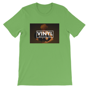 Woman & Vinyl Short-Sleeve Unisex T-Shirt - Vinyl Clothing Co - DJ Apparel Clothing Disc Jockey Vinyl Gear