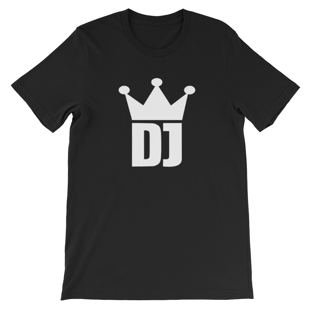 DJ Crown Short-Sleeve Unisex T-Shirt - Vinyl Clothing Co - DJ Apparel Clothing Disc Jockey Vinyl Gear