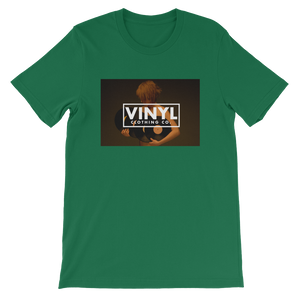 Woman & Vinyl Short-Sleeve Unisex T-Shirt - Vinyl Clothing Co - DJ Apparel Clothing Disc Jockey Vinyl Gear