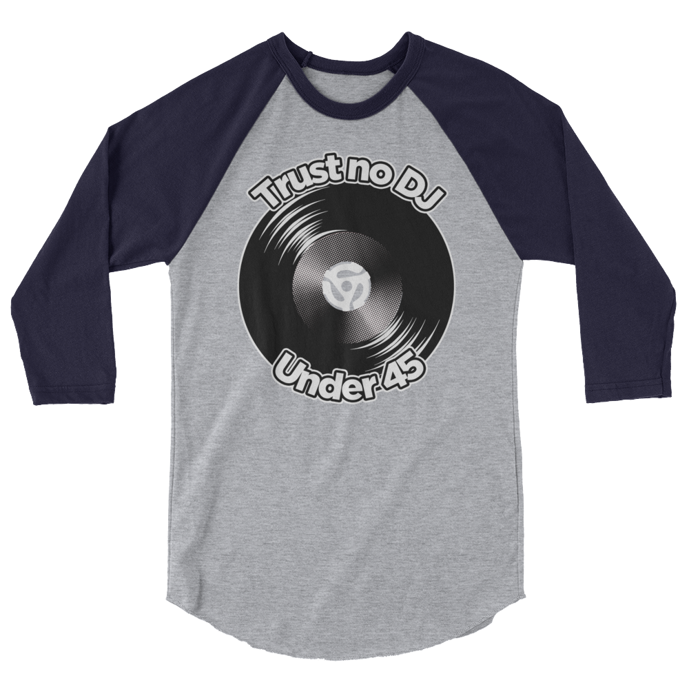 3/4 sleeve raglan shirt - Vinyl Clothing Co - DJ Apparel Clothing Disc Jockey Vinyl Gear