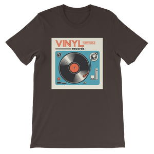 Vinyl Records Turntable Short-Sleeve Unisex T-Shirt