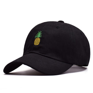 Pineapple Embroidery Twill Cotton Hat