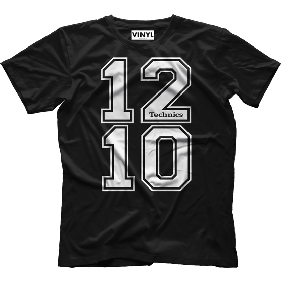 DJ Tech 1210 T-Shirt (Black) - Vinyl Clothing Co - DJ Apparel Clothing Disc Jockey Vinyl Gear